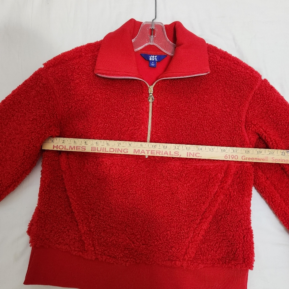Cozy JoyLab Red 3/4 Sherpa Pullover Top (Sz S) - Picture 5 of 8